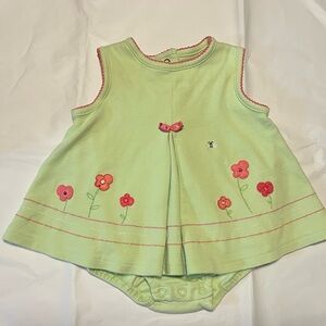 Carter's Green Floral Baby Dress
